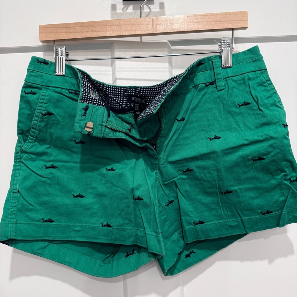 Green Khaki Shark Shorts